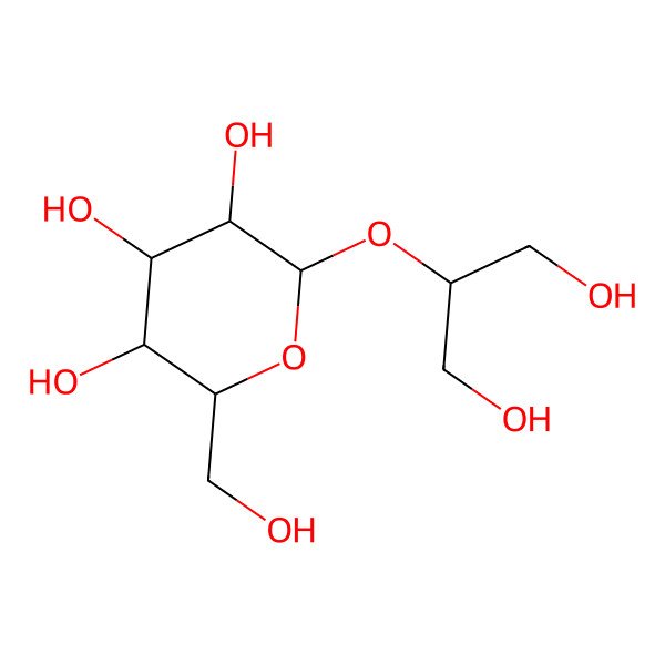 2D Structure of 2-O-(beta-D-glucosyl)glycerol