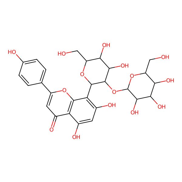 2D Structure of 2''-O-beta-L-galactopyranosylvitexin