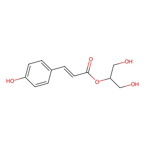 2D Structure of 2-O-p-Cumaroylglycerol 2D Structure of 2-O-p-Cumaroylglycerol