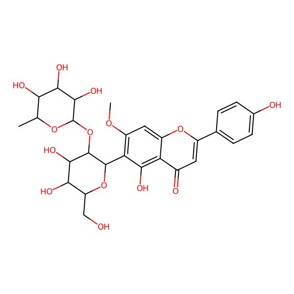 2D Structure of 2''-O-Rhamnosylswertisin 2D Structure of 2''-O-Rhamnosylswertisin