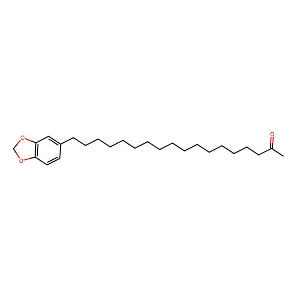 2D Structure of 2-Octadecanone, 18-(1,3-benzodioxol-5-yl)-