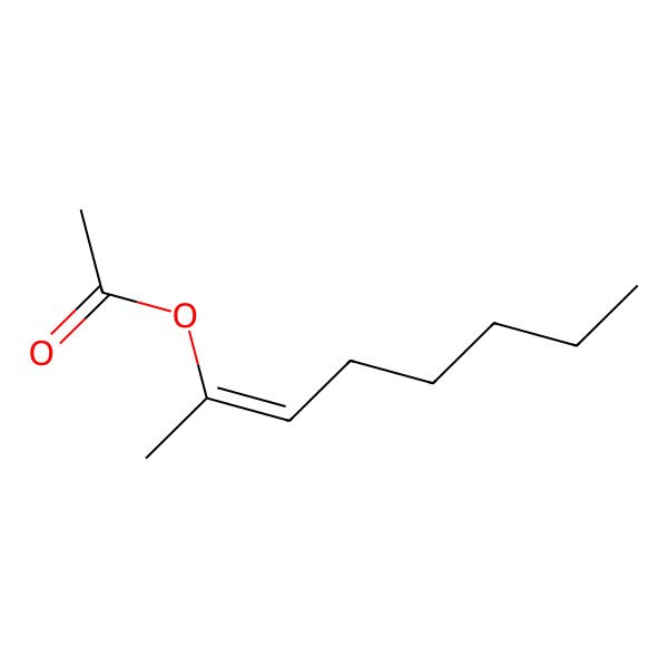 2D Structure of 2-Octene-2-ol acetate