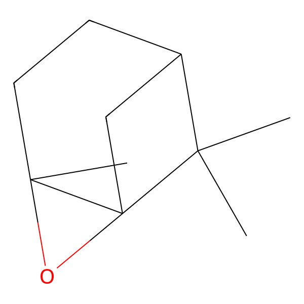 2D Structure of 3,8,8-Trimethyl-2-oxatricyclo[4.1.1.01,3]octane