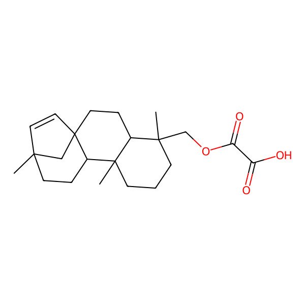 2D Structure of 2-Oxo-2-[(5,9,13-trimethyl-5-tetracyclo[11.2.1.01,10.04,9]hexadec-14-enyl)methoxy]acetic acid