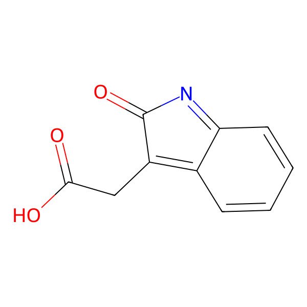 2D Structure of 2-Oxo-2H-indole-3-acetic acid