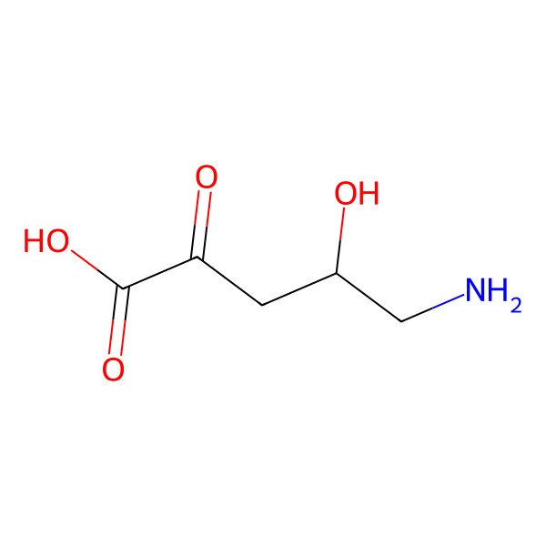 2D Structure of 2-Oxo-4-hydroxy-5-aminovalerate