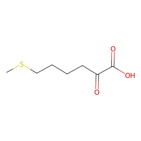 2D Structure of 2-Oxo-6-methylthiohexanoic acid