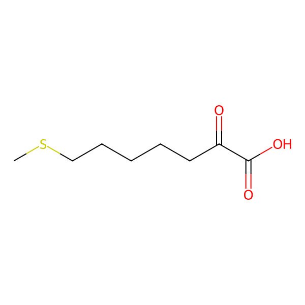 2D Structure of 2-Oxo-7-methylthioheptanoic acid
