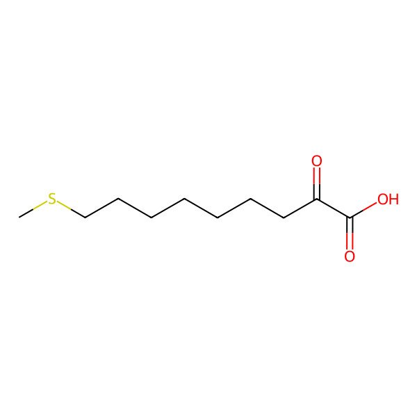 2D Structure of 2-Oxo-9-methylthiononanoic acid