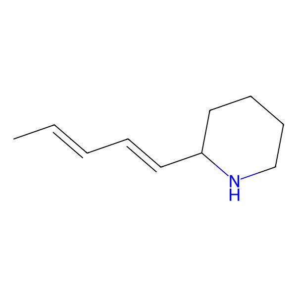 2D Structure of 2-Penta-1,3-dienylpiperidine