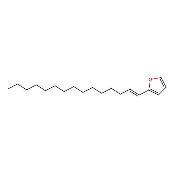 2D Structure of 2-Pentadec-1-enylfuran