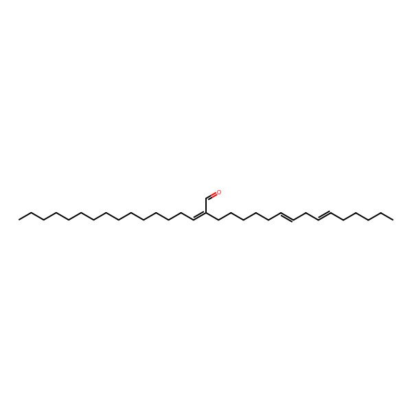 2D Structure of 2-Pentadecylideneheptadeca-8,11-dienal