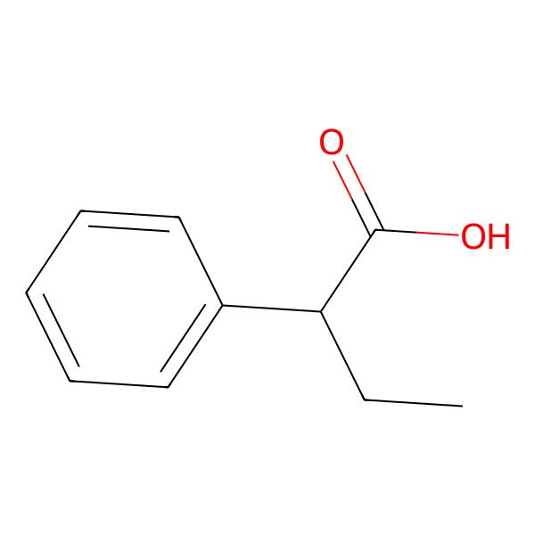 2D Structure of 2-Phenylbutyric acid