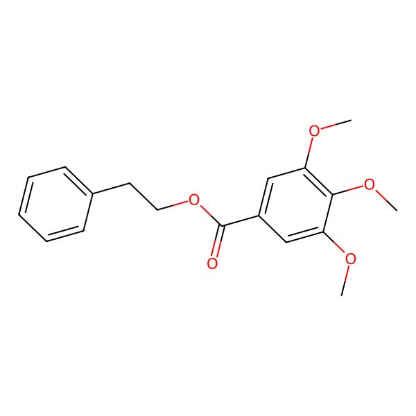 2D Structure of 2-Phenylethyl 3,4,5-trimethoxybenzoate