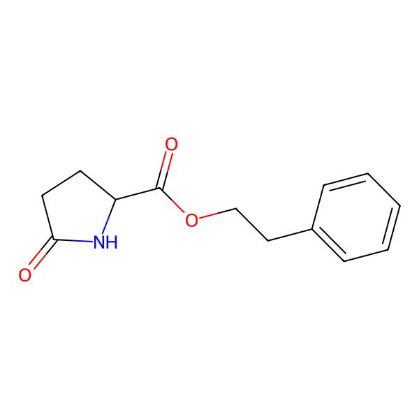 2D Structure of 2-Phenylethyl 5-hydroxy-3,4-dihydro-2H-pyrrole-2-carboxylate