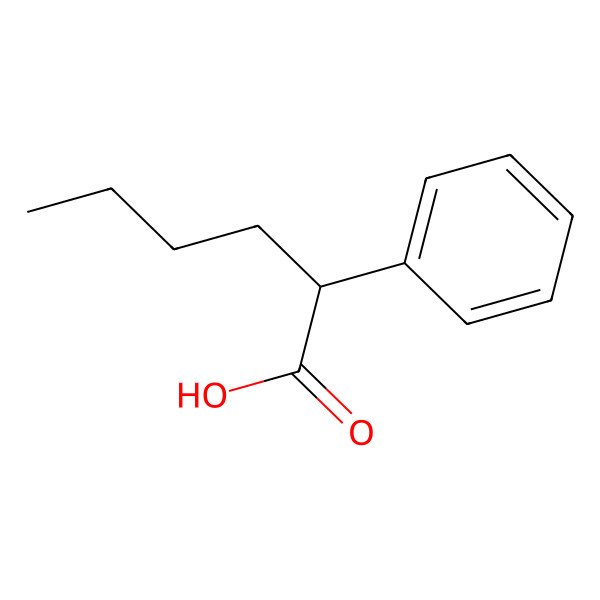 2D Structure of 2-Phenylhexanoic acid