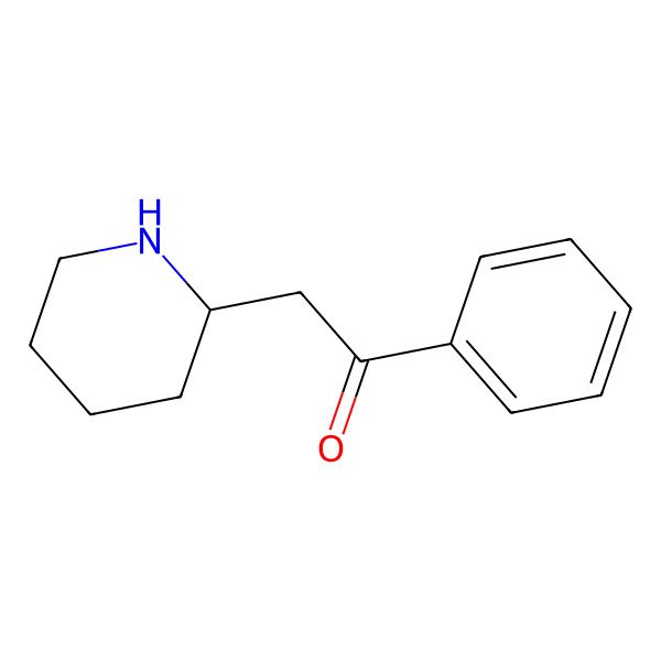 2D Structure of 2-Piperidyl-acetophenone