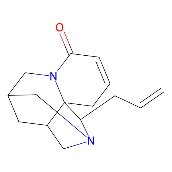 2D Structure of 2-Prop-2-enyl-1,8-diazatetracyclo[8.3.1.03,8.03,12]tetradec-5-en-7-one