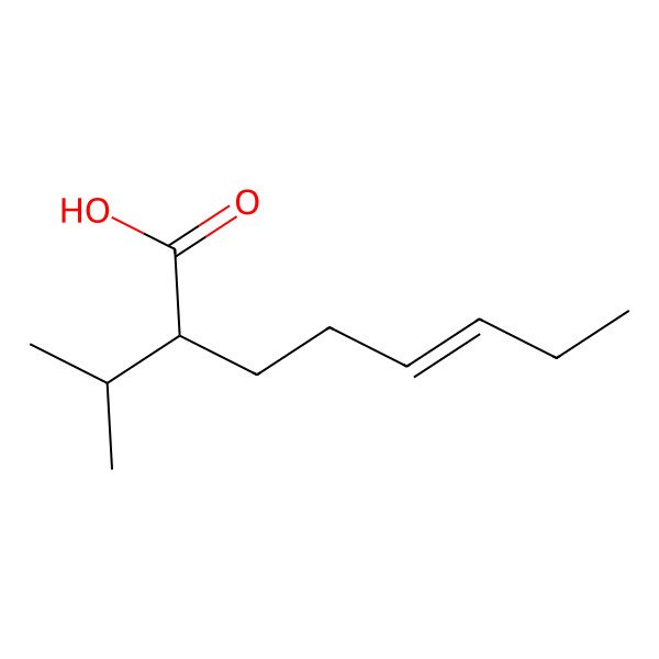 2D Structure of 2-Propan-2-yloct-5-enoic acid