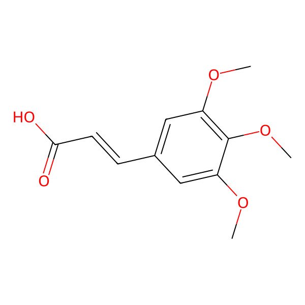 2D Structure of (2E)-3-(3,4,5-trimethoxyphenyl)acrylic acid