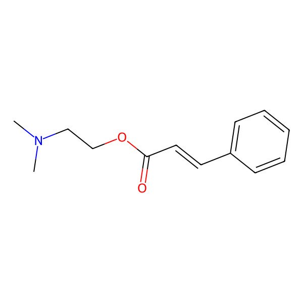 2D Structure of 2-Propenoic acid, 3-phenyl-, 2-(dimethylamino)ethyl ester 2D Structure of 2-Propenoic acid, 3-phenyl-, 2-(dimethylamino)ethyl ester
