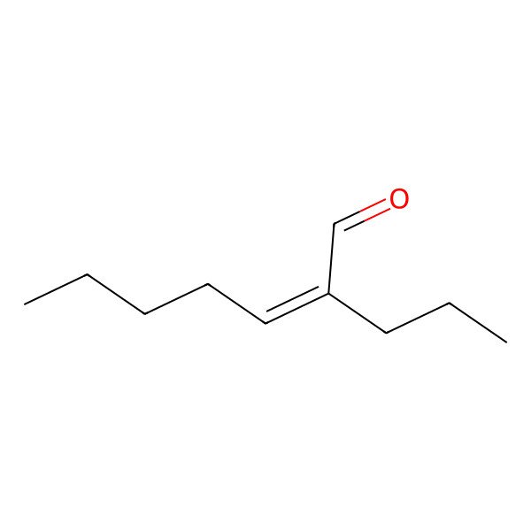 2D Structure of 2-Propyl-2-heptenal