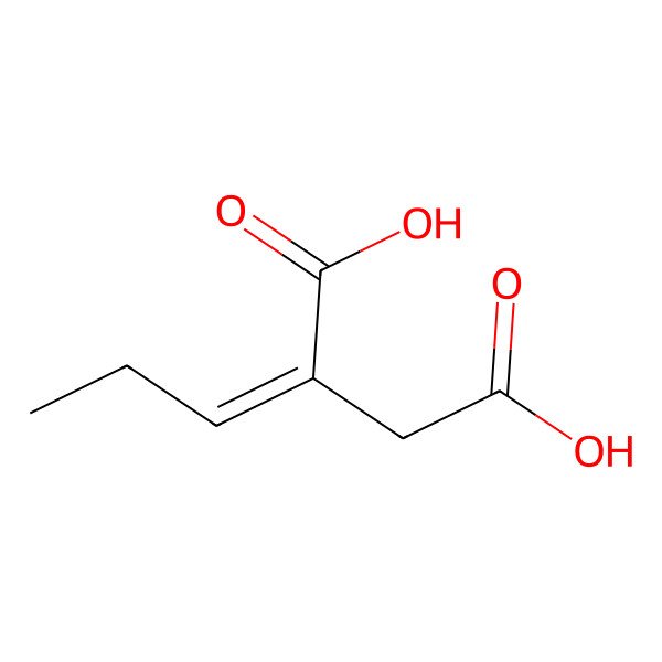 2D Structure of 2-Propylidenebutanedioic acid