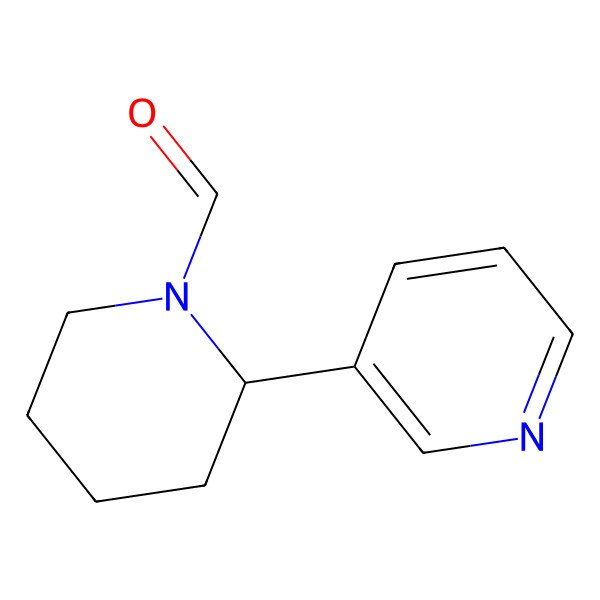 2D Structure of 2-(Pyridin-3-yl)piperidine-1-carbaldehyde