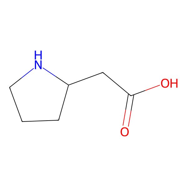 2D Structure of 2-Pyrrolidineacetic acid