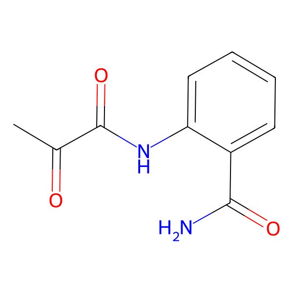 2D Structure of 2-Pyruvoylaminobenzamide