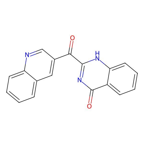 2D Structure of 2-(quinoline-3-carbonyl)-1H-quinazolin-4-one