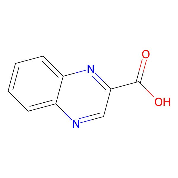 2D Structure of 2-Quinoxalinecarboxylic acid