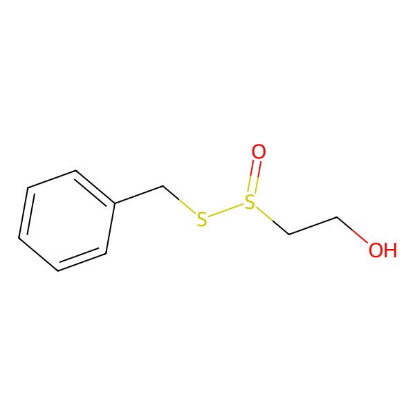 2D Structure of 2-[(R)-benzylsulfanylsulfinyl]ethanol