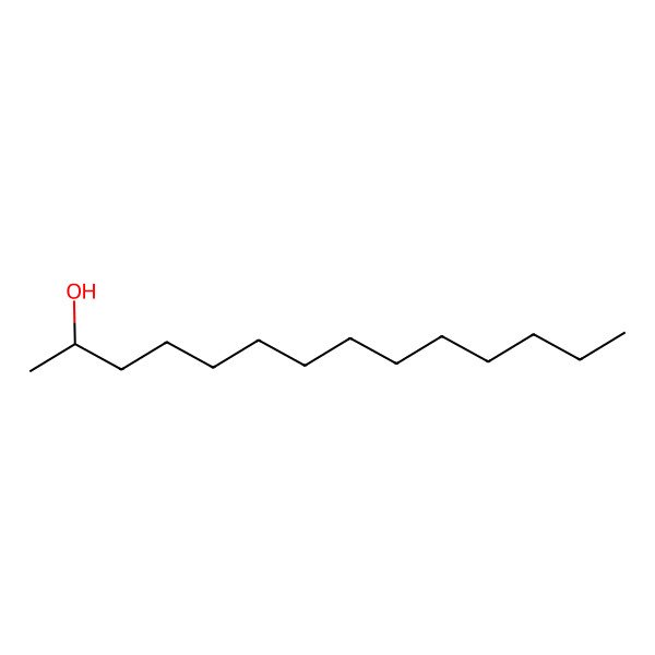 2D Structure of 2-Tetradecanol