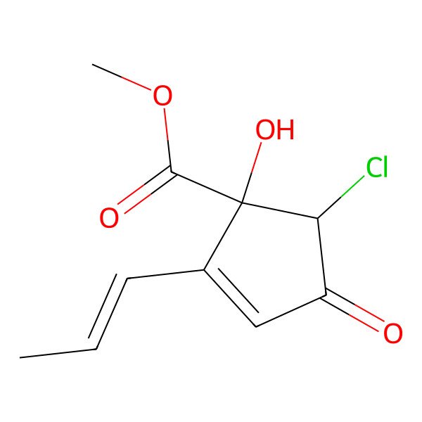 2D Structure of 2-trans-Allyl-3-chloro-l-hydroxy-4-oxo methyl ester