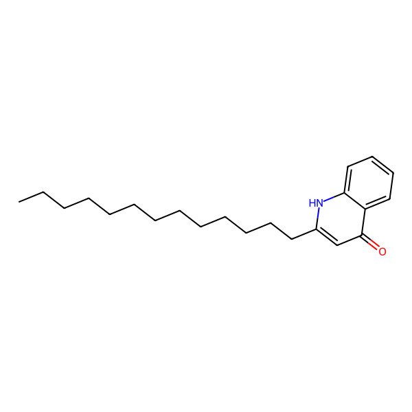 2D Structure of 2-Tridecyl-1H-quinolin-4-one