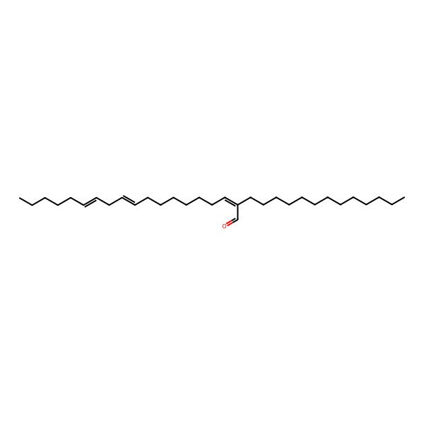 2D Structure of 2-Tridecylnonadeca-2,10,13-trienal