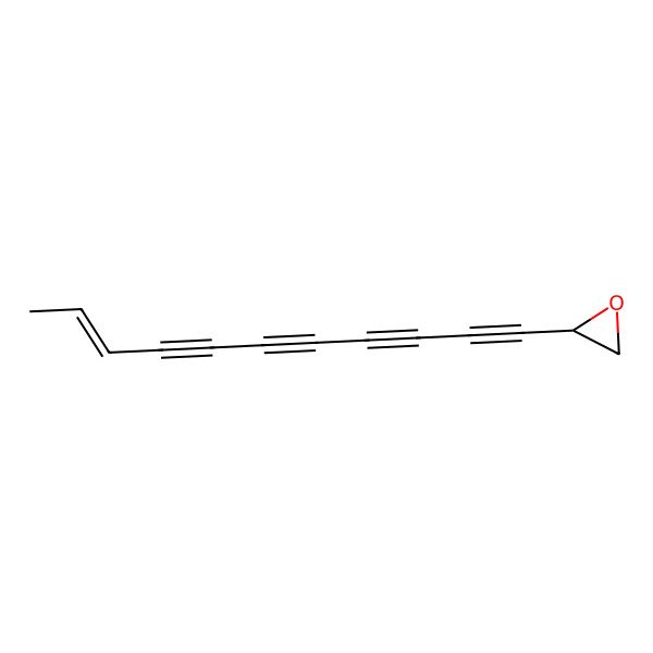 2D Structure of 2-Undec-9-en-1,3,5,7-tetraynyloxirane