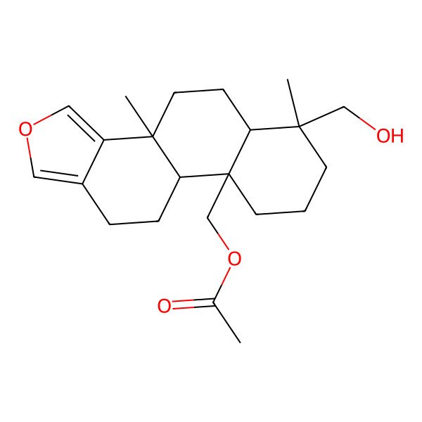 2D Structure of 20-Acetoxy-19-hydroxyspongia-13(16),14-diene