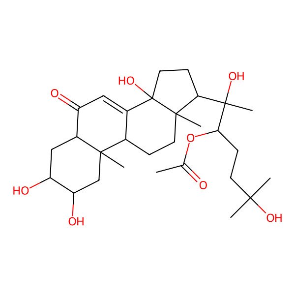 2D Structure of 20-Hydroxyecdysone 22-acetate 2D Structure of 20-Hydroxyecdysone 22-acetate