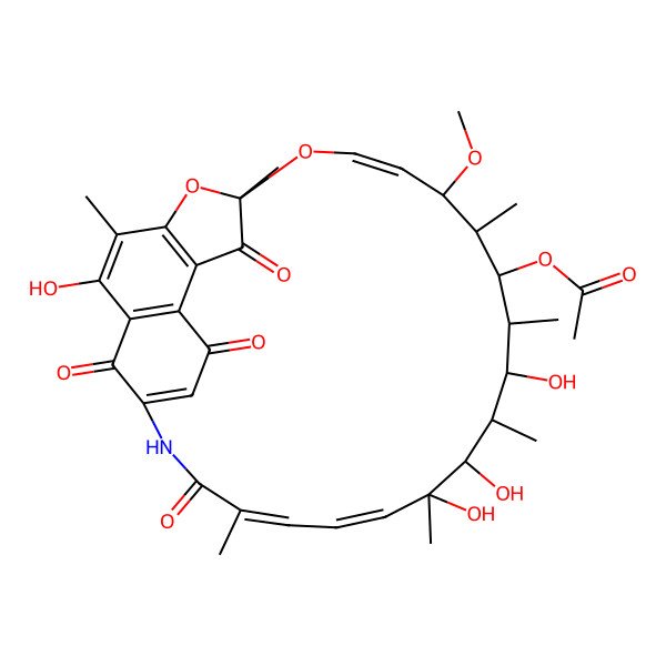 2D Structure of 20-hydroxyrifamycin S
