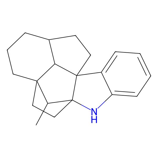 2D Structure of 20-Methyl-8-azahexacyclo[10.6.1.19,12.01,9.02,7.016,19]icosa-2,4,6-triene