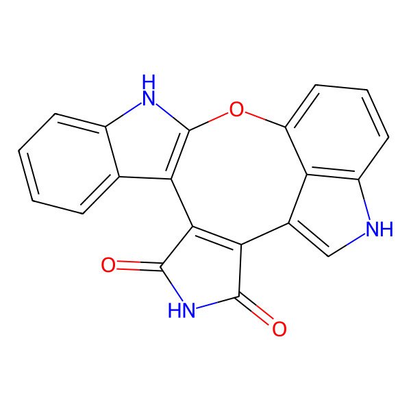 2D Structure of 16-oxa-4,14,22-triazahexacyclo[15.6.1.02,6.07,15.08,13.021,24]tetracosa-1(23),2(6),7(15),8,10,12,17,19,21(24)-nonaene-3,5-dione