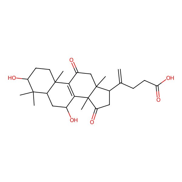 2D Structure of 20(21)-dehydrolucidenic acid N