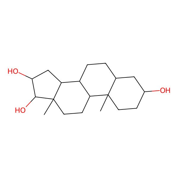 2D Structure of (3S,5S,8R,9S,10S,13S,14S,16R,17S)-10,13-dimethyl-2,3,4,5,6,7,8,9,11,12,14,15,16,17-tetradecahydro-1H-cyclopenta[a]phenanthrene-3,16,17-triol
