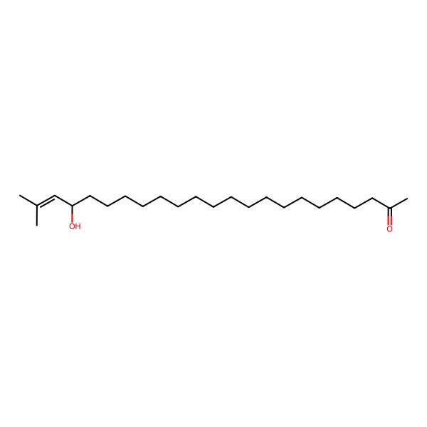 2D Structure of (20R)-20-hydroxy-22-methyltricos-21-en-2-one
