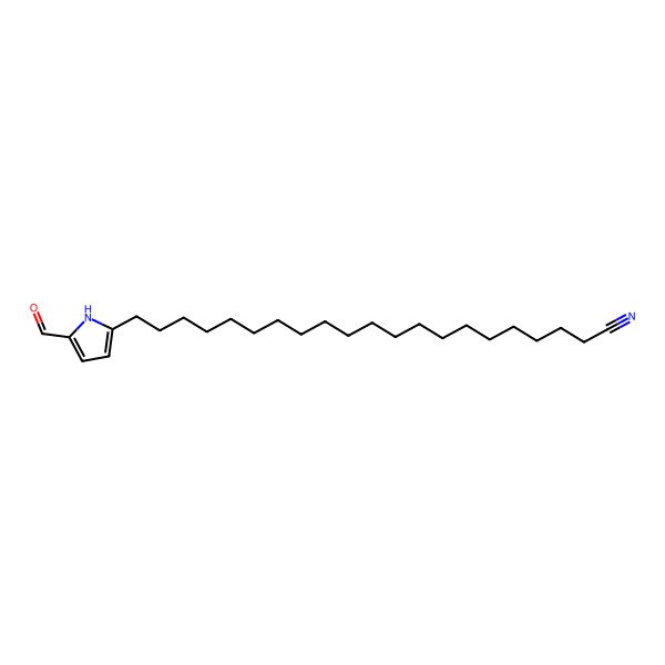2D Structure of 21-(5-formyl-1H-pyrrol-2-yl)henicosanenitrile