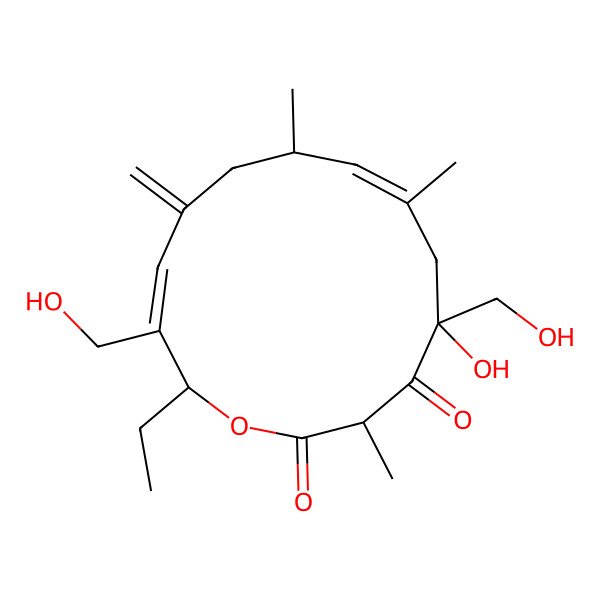 2D Structure of 21-Hydroxygalbonolide B