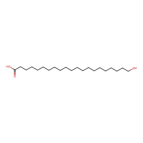 2D Structure of 21-Hydroxyhenicosanoic acid