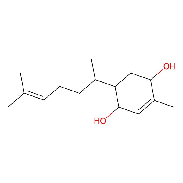 2D Structure of 2,10-Bisaboladiene-1,4-diol